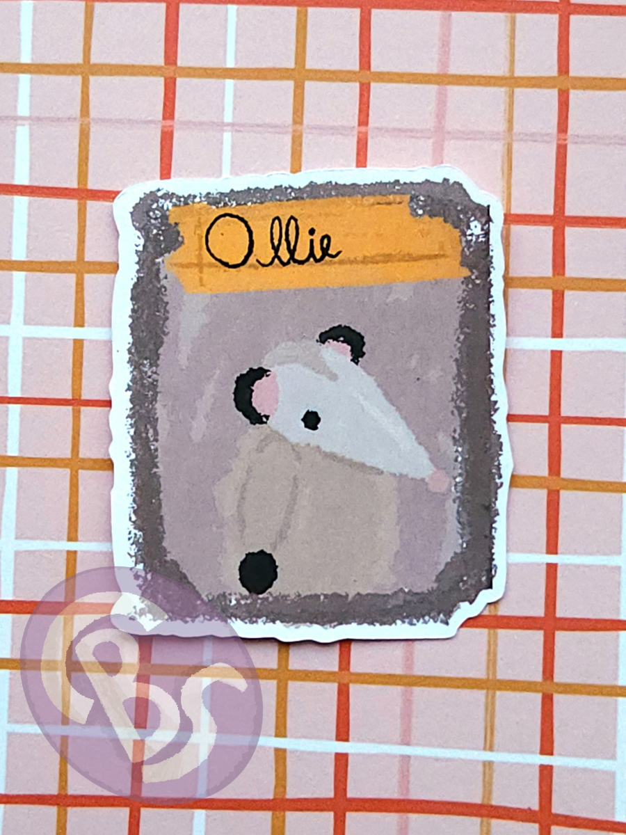 Closed Mouth Ollie Sticker