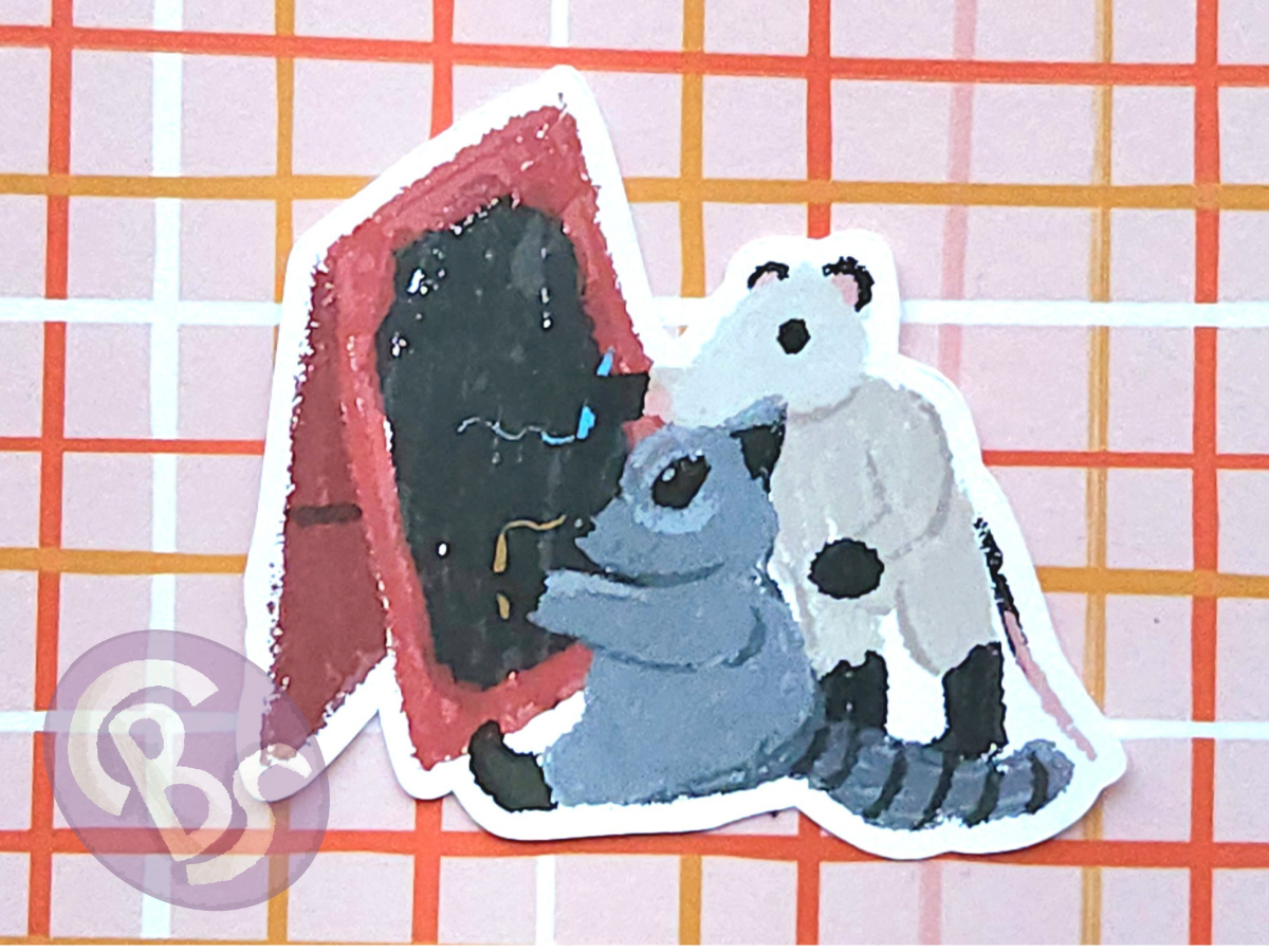 Chalkboard doodling sticker