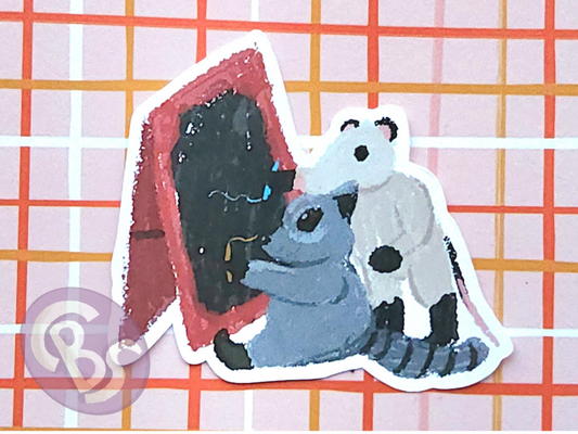 Chalkboard doodling sticker