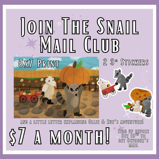Monthly Snail Mail Club